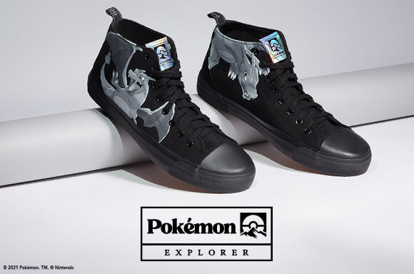 Akedo X Zavvi Pokemon “Into the Wild” Signature Charizard High Tops