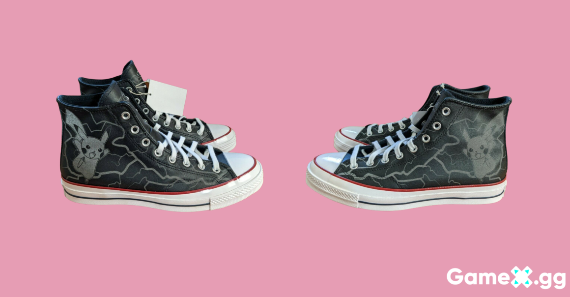 Pokemon X Converse _Pika Pika_ 25th Anniversary Leather Sneakers
