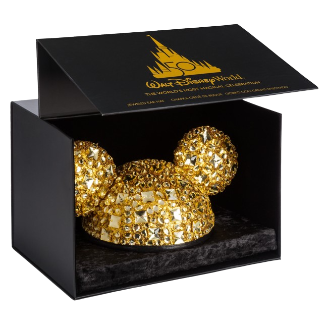 Walt Disney World 50th Anniversary Luxe Logo Jeweled Ear Hat