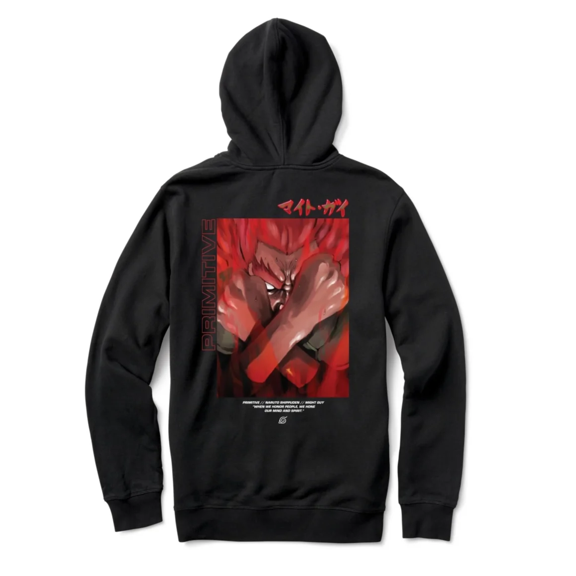 Primitive Naruto Might Guy Hoodie