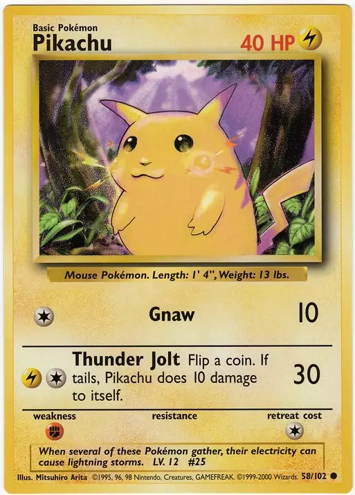 Pikachu Jumbo Pokemon Card
